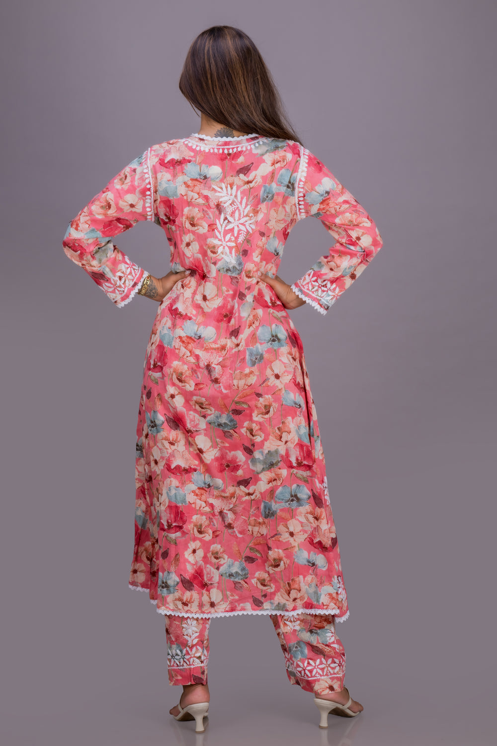 A-LINE ANGARKHA SET (FLORAL)
