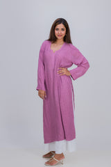 CREPE GEORGETTE LOND KURTA (MUKAISH)