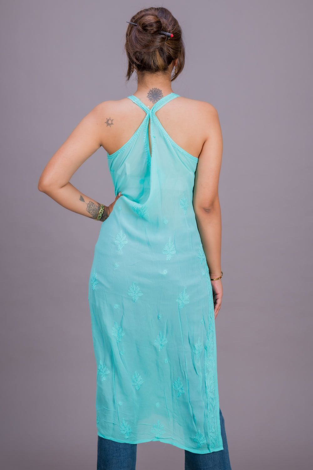 GEORGETTE LONG NOODLE STRAP
