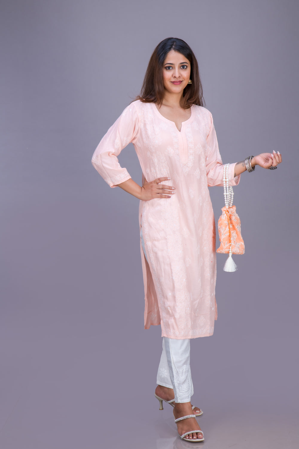 MUSLIN LONG KURTA