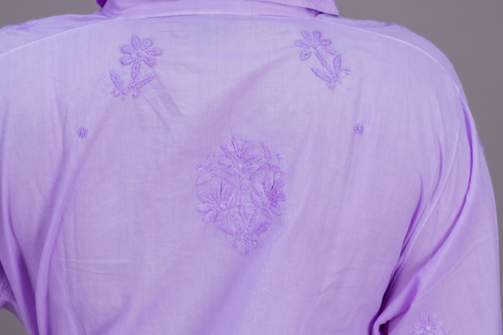 PURPLE COTTON SHIRT
