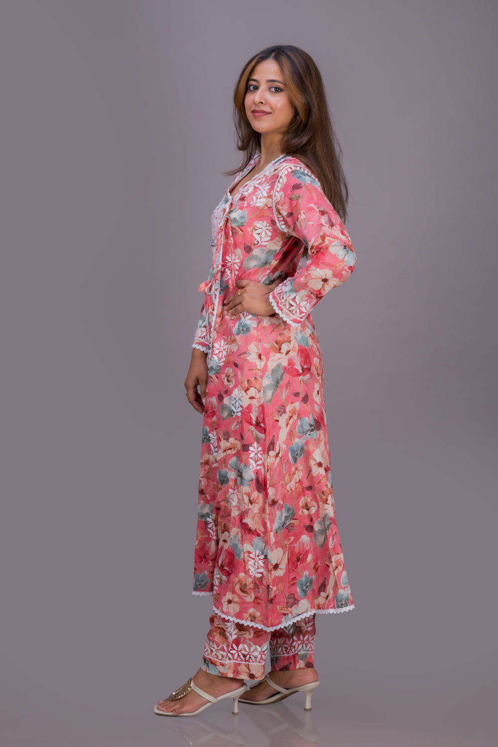A-LINE ANGARKHA SET (FLORAL)