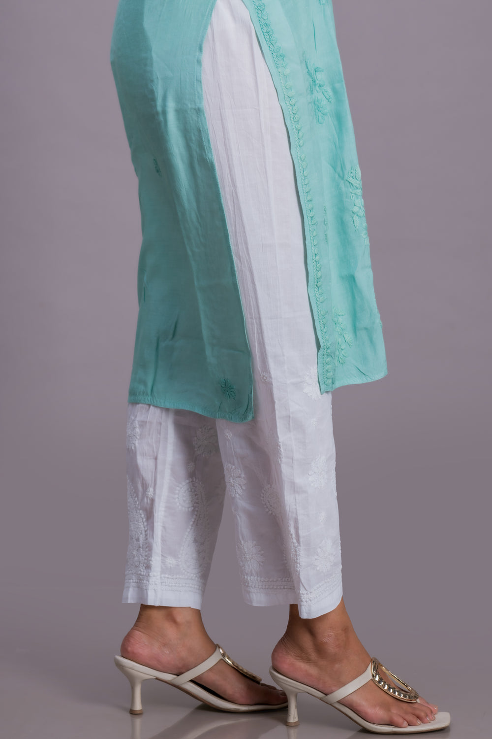 CHANDERI LONG KURTA