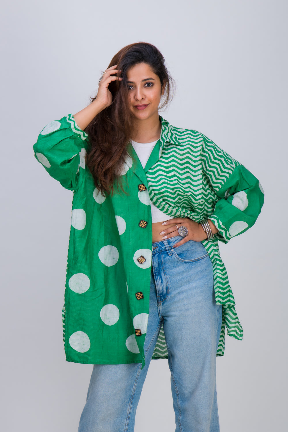 COLLAR SHIRT POLKA