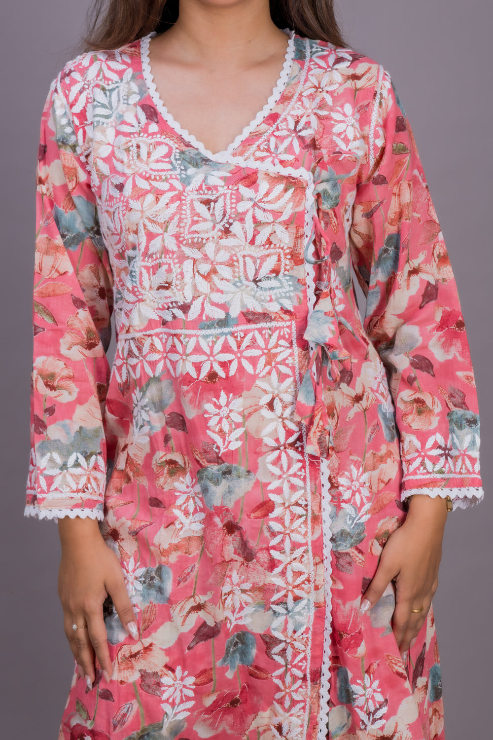 A-LINE ANGARKHA SET (FLORAL)