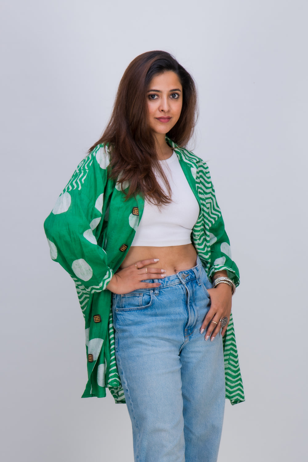 COLLAR SHIRT POLKA