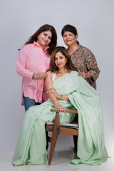 COTTONCHIKANKARI COLLAR SHIRT (FULL SLEEVES)