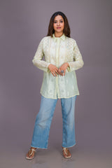 TISSUE COLLARED SHIRT