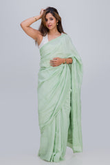MUL CHANDERI SAREE (SAME THREAD)