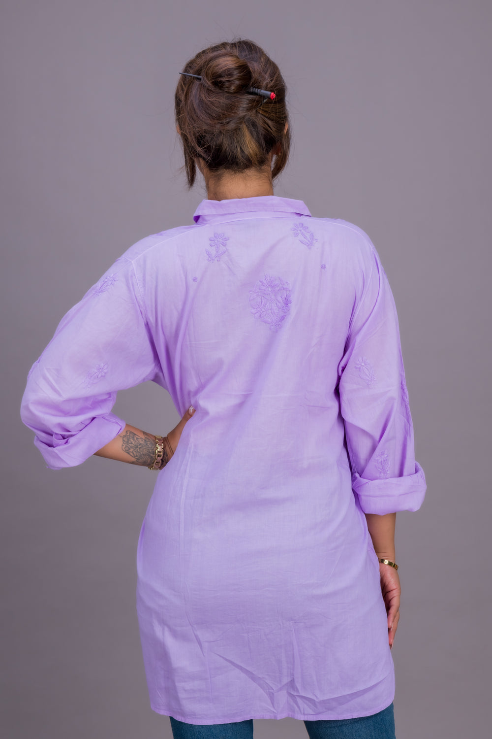 PURPLE COTTON SHIRT