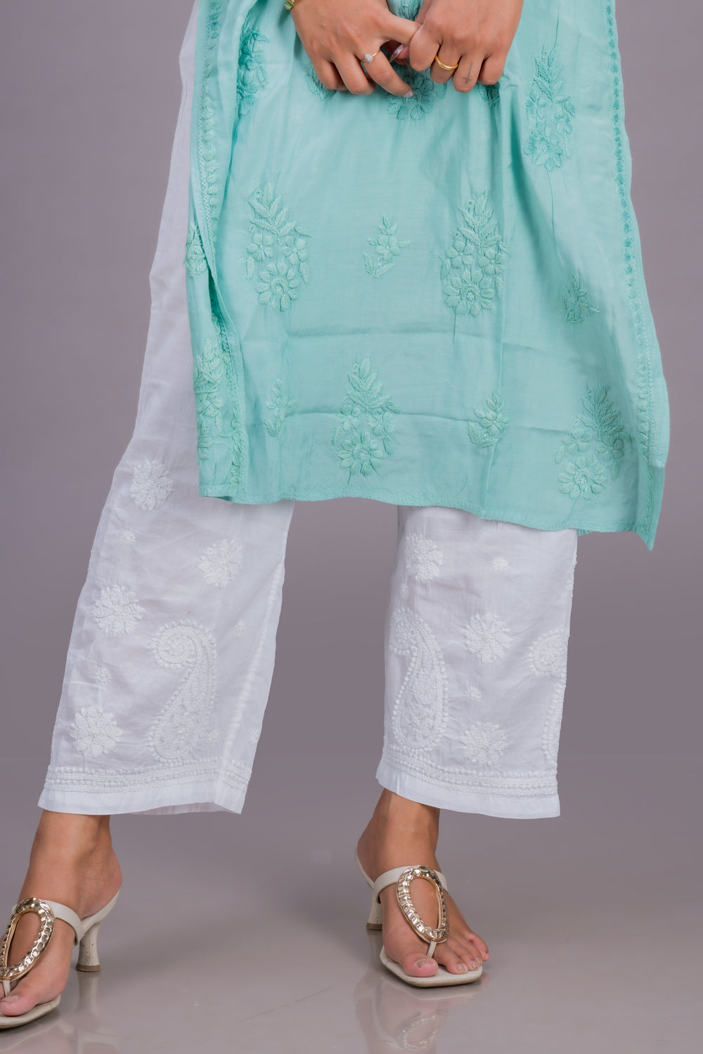 CHANDERI LONG KURTA