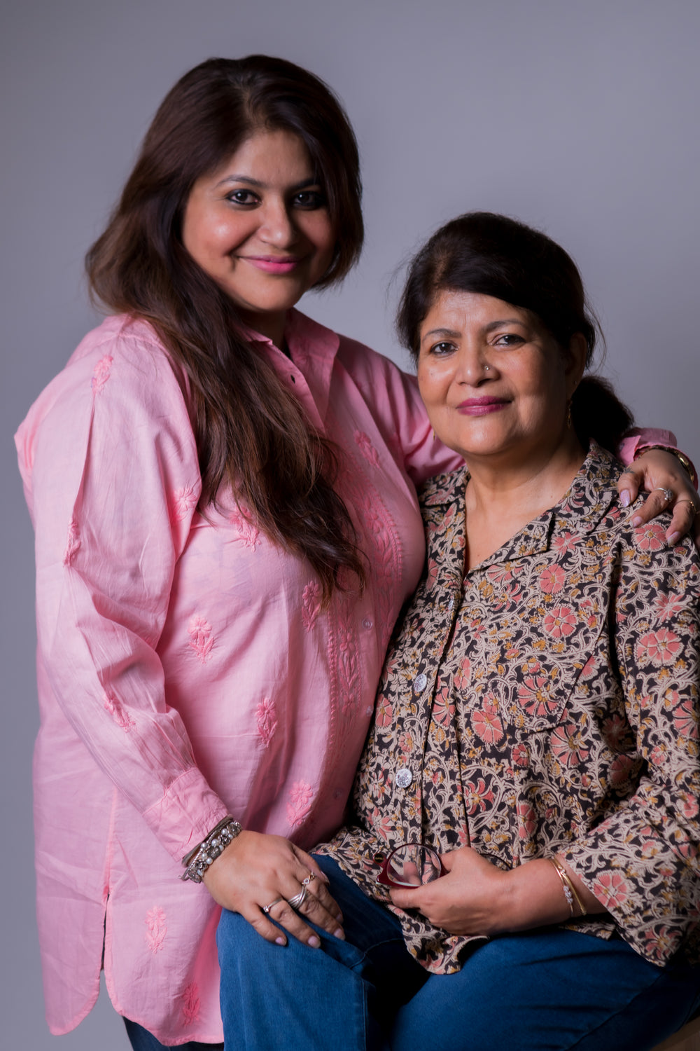 COTTONCHIKANKARI COLLAR SHIRT (FULL SLEEVES)